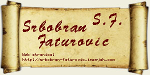 Srbobran Faturović vizit kartica